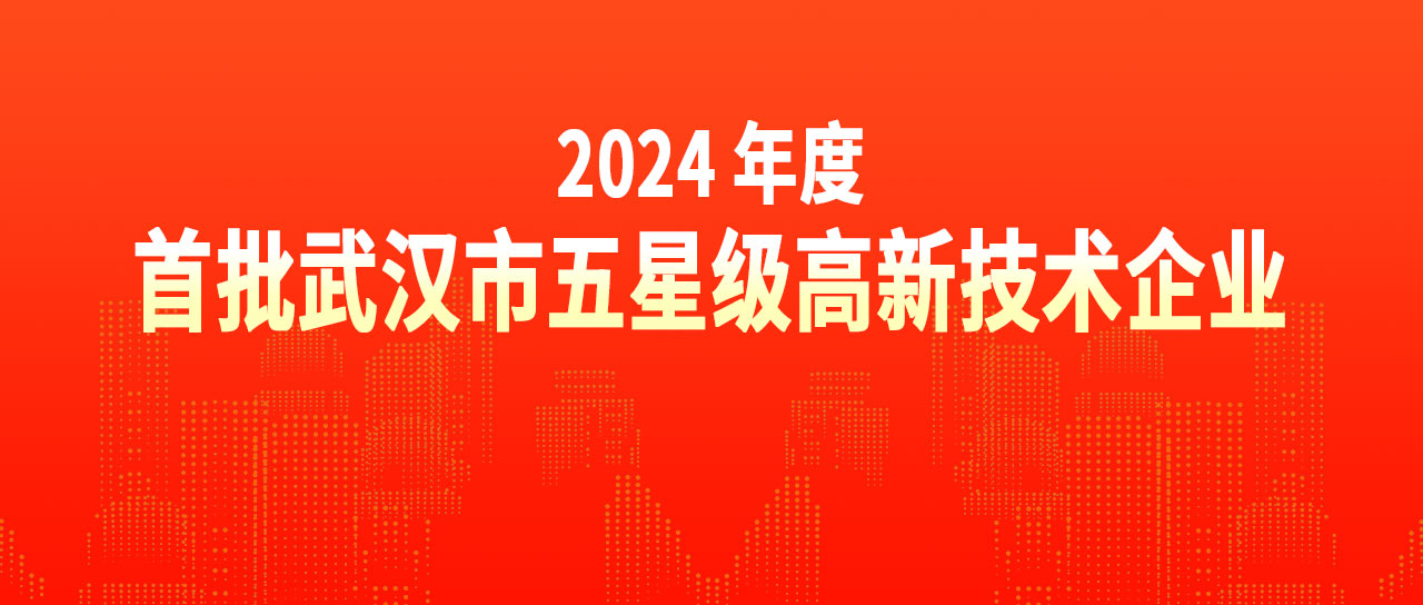 鑫英泰榮獲“2024年度首批武漢市五星級高新技術(shù)企業(yè)”榮譽(yù)稱(chēng)號