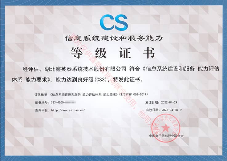 CS3-信息系統建設和服務(wù)能力-（正本）